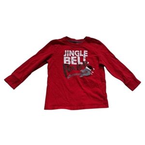 Old Navy Red Jingle Bell Rocker Long Sleeve Tee/5T